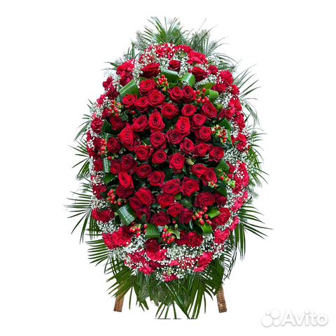 Венки ритуальные из живых цветов