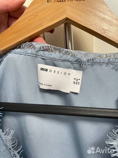 Платье с рюшами женское ASOS