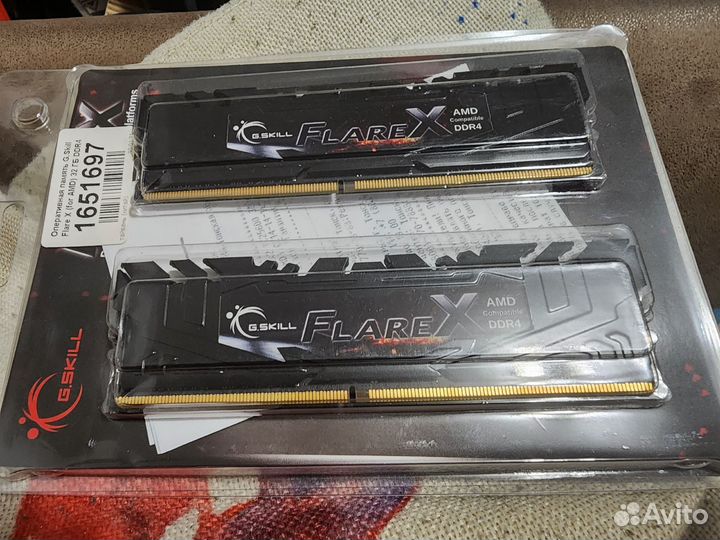 32 Gb 3200 MHz G.Skill flare X (F4-3200C14D-32GFX)