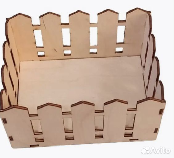 Деревянное кашпо