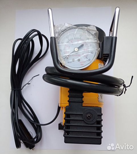 Компрессор автомобильный Denzel DC-20 + манометр