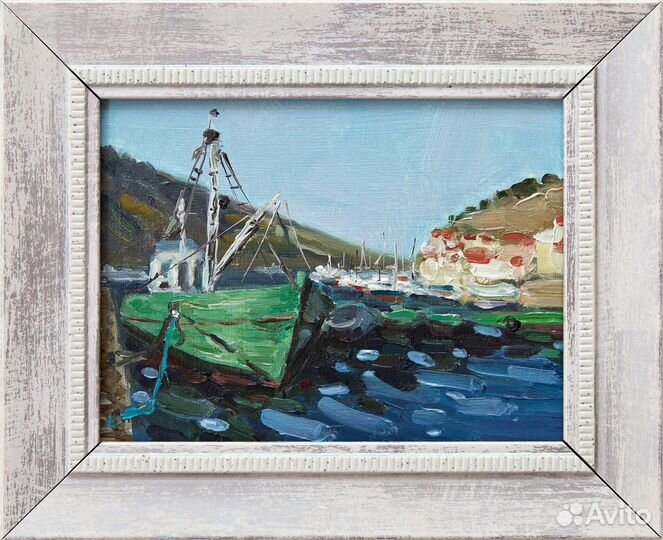 Картина маслом миниатюра, сувенир из Крыма