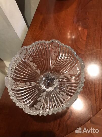 Хрустальная вазочка времен СССР