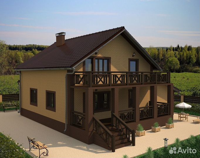 Альбом готовый проект дома - 261,6 м2