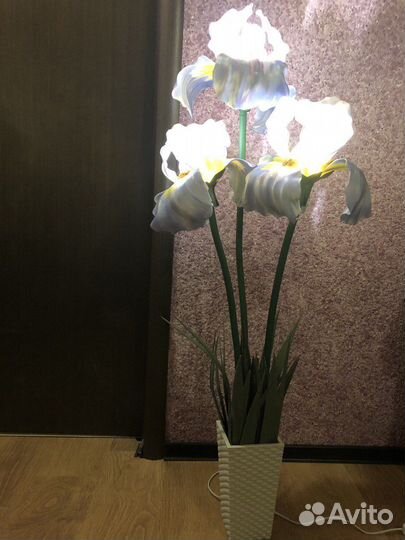 Цветы светильник - торшеры ручная работа