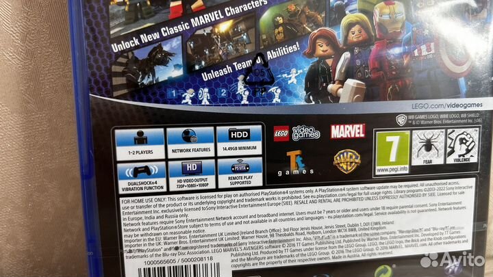 Lego marvel avengers ps4 Новый диск
