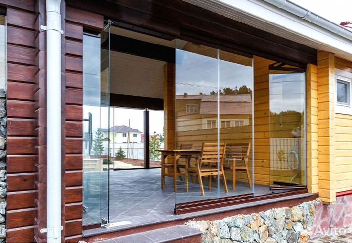 Безрамное остекление