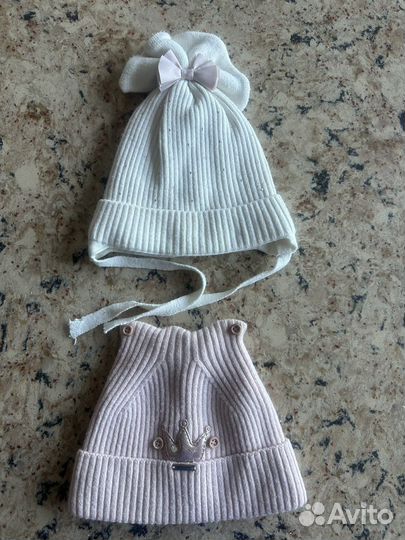 Шапка шлем для девочки 48 50 52