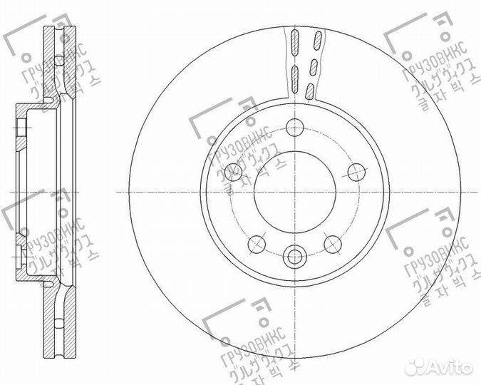 Диск тормозной вентилируемый, gbrake (Япония) GR-2