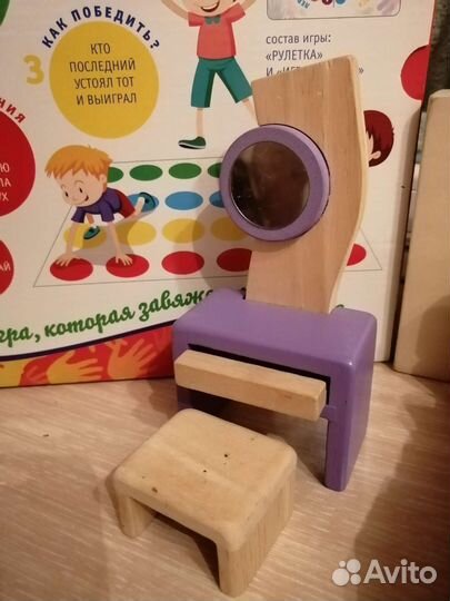 Деревянная мебель для кукол