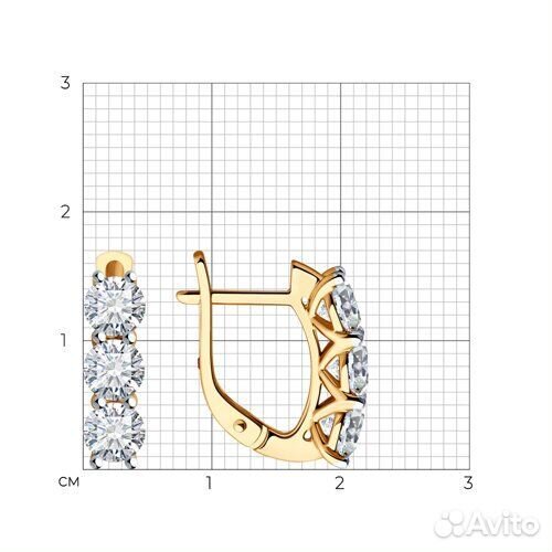 Серьги Diamant из золота, 51-220-02403-1