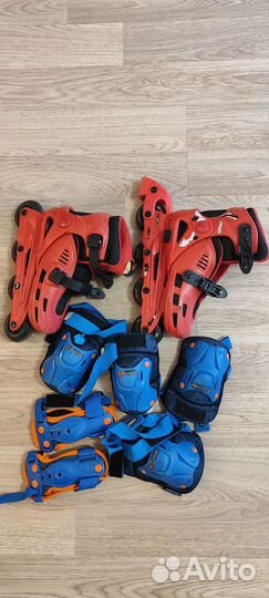 Роликовые коньки с защитой
