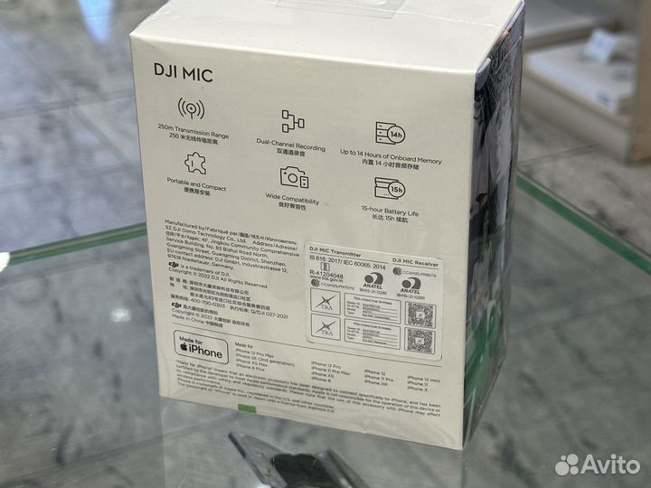 Микрофон петличный DJI (2 TX + 1 RX)