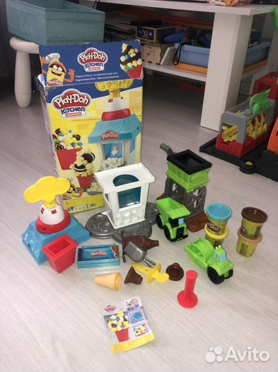 Play doh плэй до попкорн вечеринка и дробилака