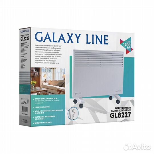 Конвектор электрический Galaxy line GL 8227, белый
