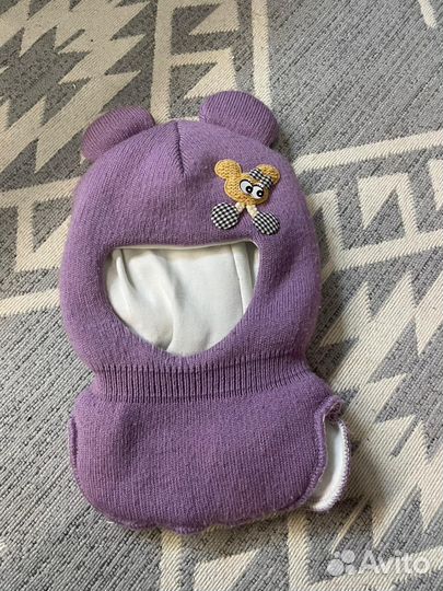 Шапка шлем для девочки