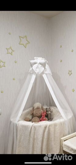 Комплект детского постельного белья с балдахином