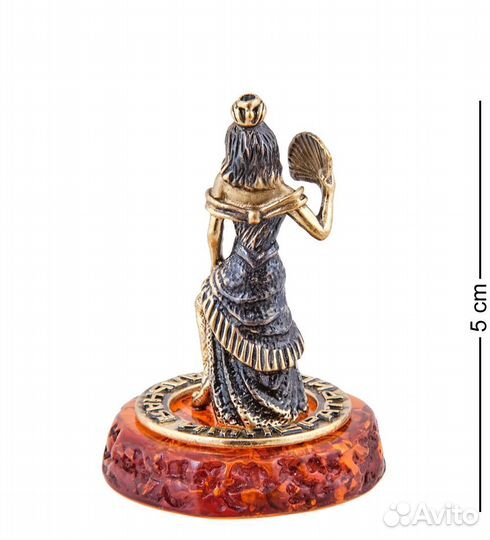 Фигурка Дама Шальная Императрица (латунь, янтарь) A2182032