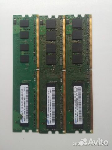 Оперативная память ddr2 1gb 500 за все 3