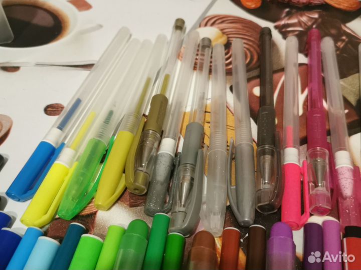 Фломастеры и гелевые ручки, б/у