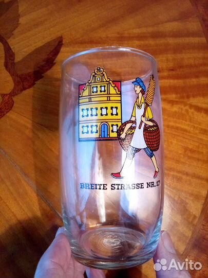 Стаканы коллекционные ГДР нем. новые Из тонч. стек