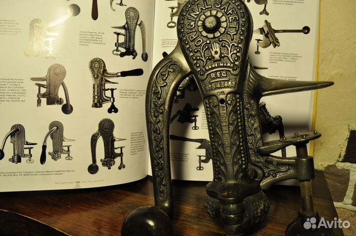 Старинный английский штопор для баров и ресторанов