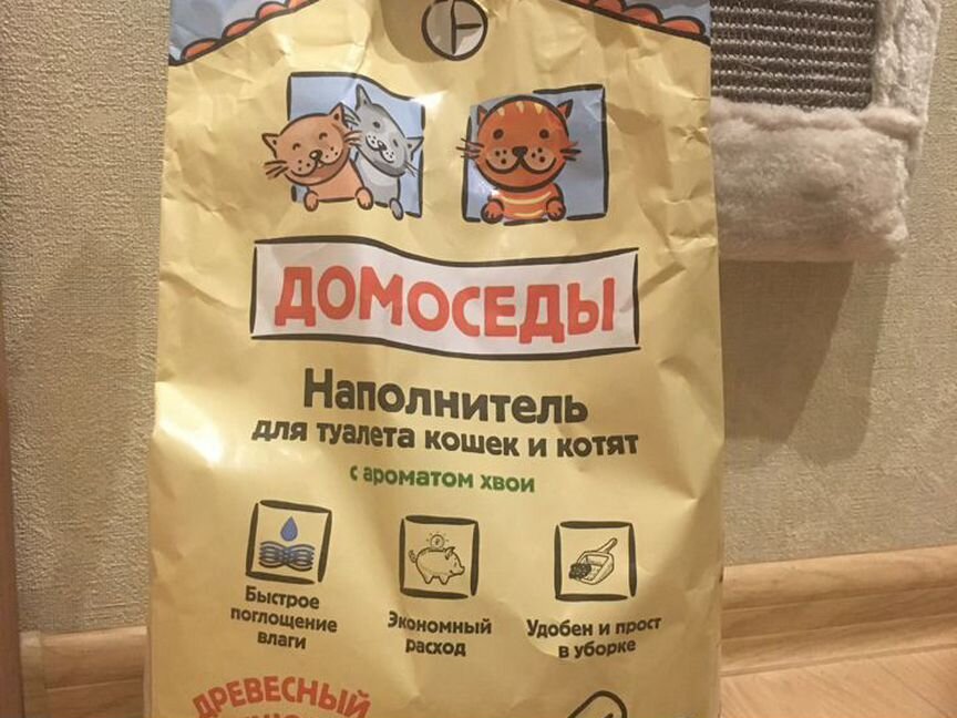 Кошачий наполнитель древесный