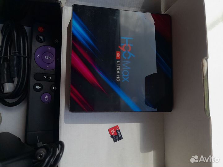 SMART tv приставка H96 max 4k ultra HD 4/64