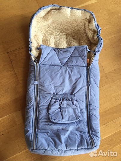 Меховой конверт в коляску