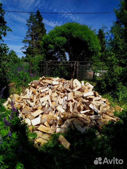 Дрова березовые. Колотые