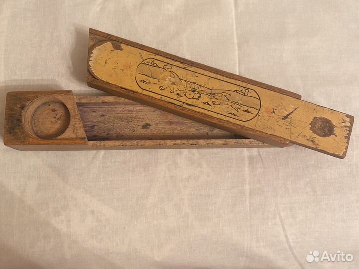 Пенал деревянный старинный