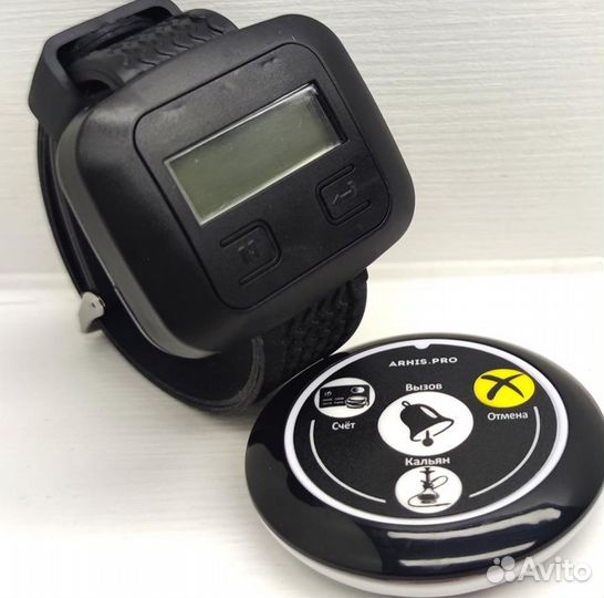 Кнопка вызова персонала, официанта и часы Эконом