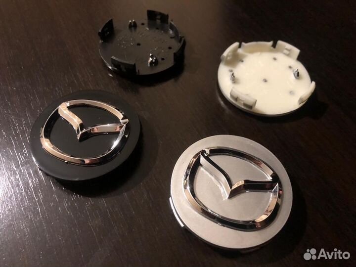 Колпачки заглушки на литые диски Mazda мазда 55мм