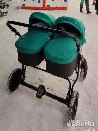 Коляска для двойни или погодок 2 в 1