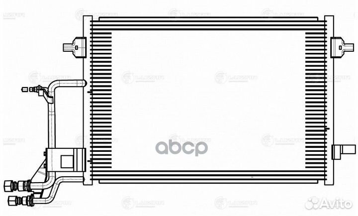 Радиатор кондиционера VW Passat B5 (96) lrac18