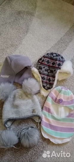 Шапки зима р.54- 56