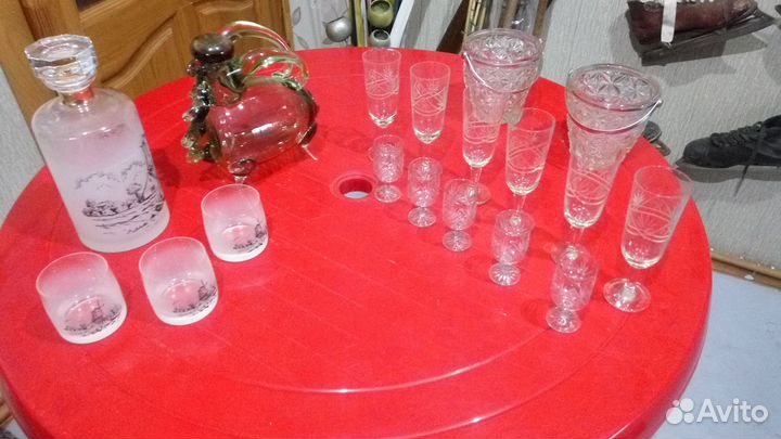 Хрусталь. Немецкое, чешское стекло. Вазы. Керамика