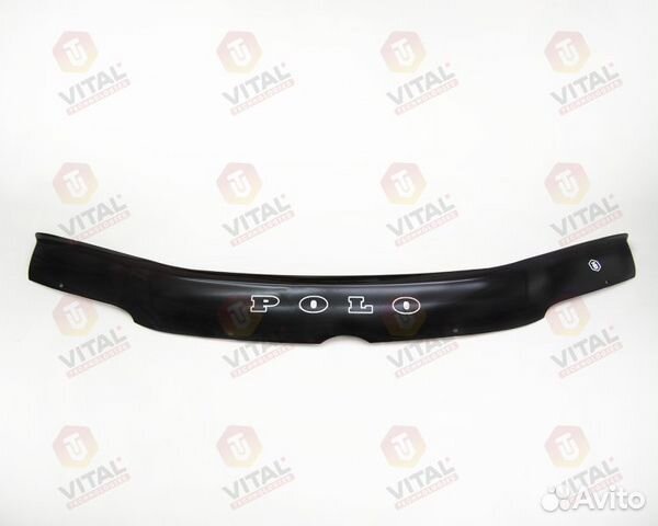 Спойлер капота (мухобойка) VW Polo 3 рестайлинг