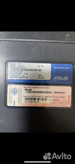 Ноутбук asus