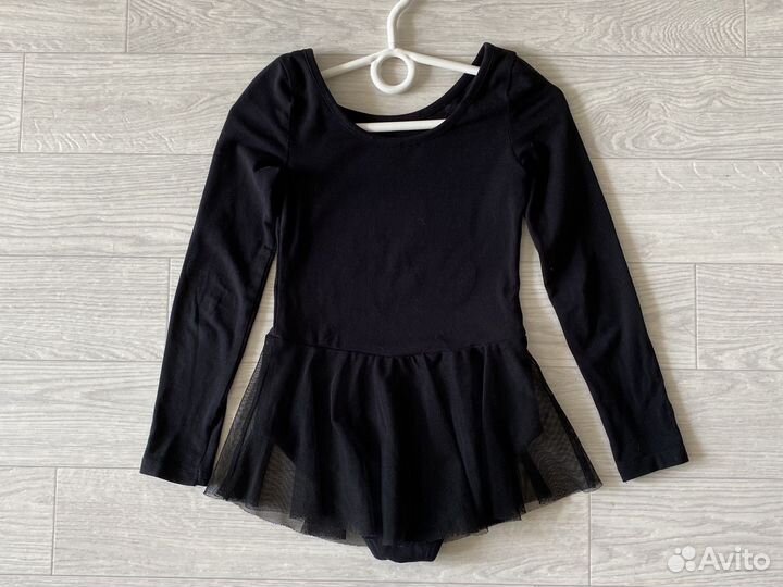 Купальник танцевальный гимнастический с юбкой