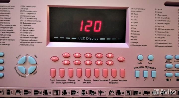 Синтезатор 61 Кл Розовый 350 Тембров