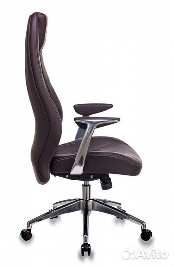 Кресло Zen Brown коричневая кожа