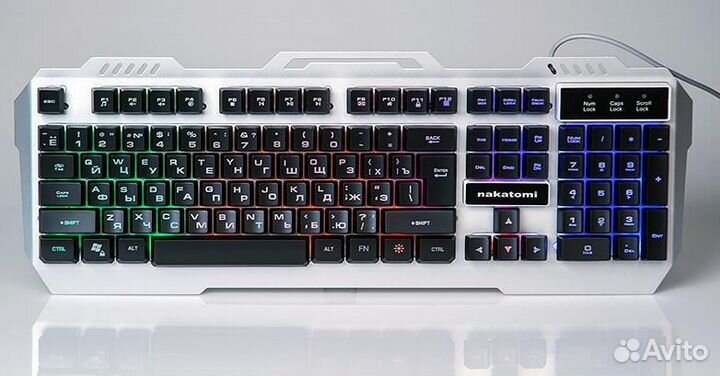 Клавиатура проводная Nakatomi KG-35U silver