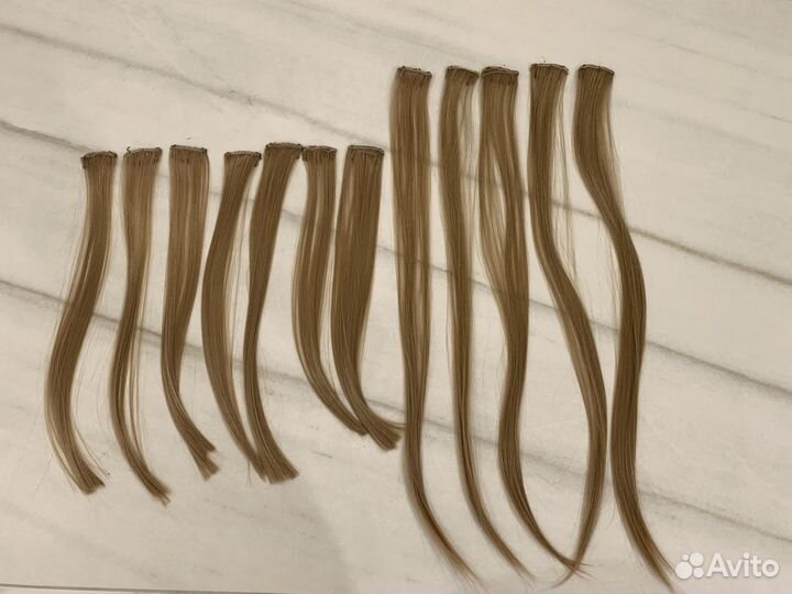 Волосы на заколках