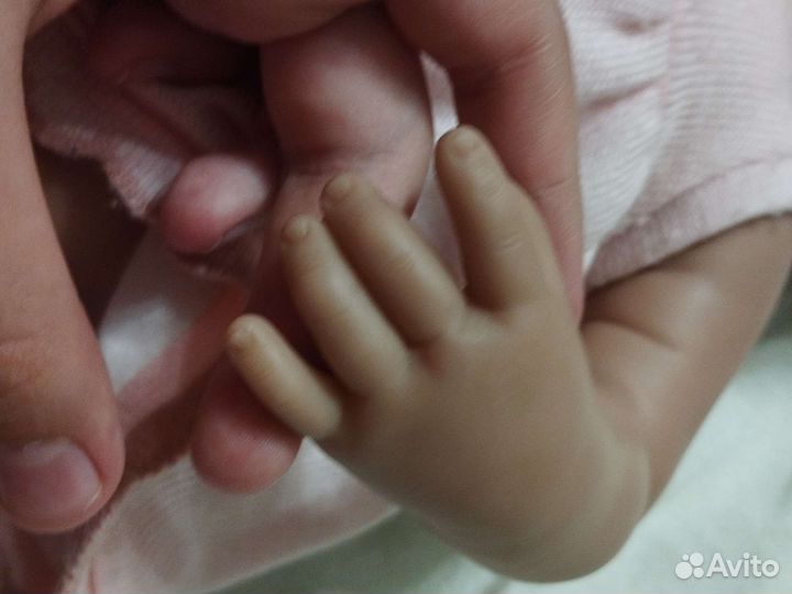 Кукла реборн девочка мягконабивная с волосами