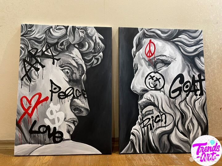 Картины Уорхол Скрудж Баския Микки Мерлин Алек Мак