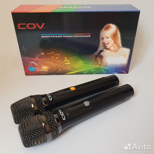 Микрофон профессиональный для караоке 2 шт
