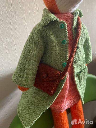 Лисичка Шарлотта мягкая игрушка ручной работы