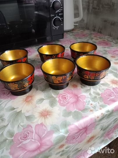 Деревянная посуда хохлома