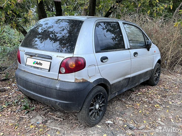 Daewoo Matiz 0.8 МТ, 2010, битый, 200 000 км